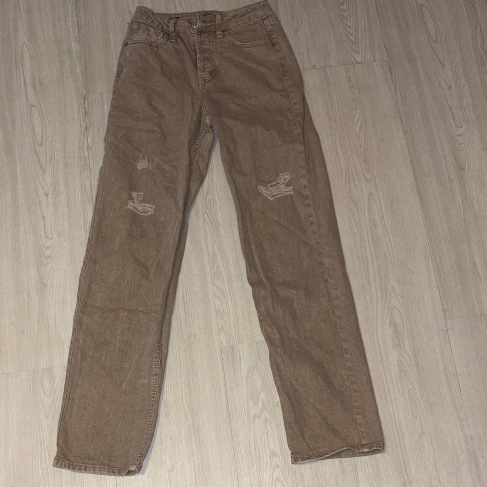 WILD FABLE Tan Button-Fly Jeans size 0